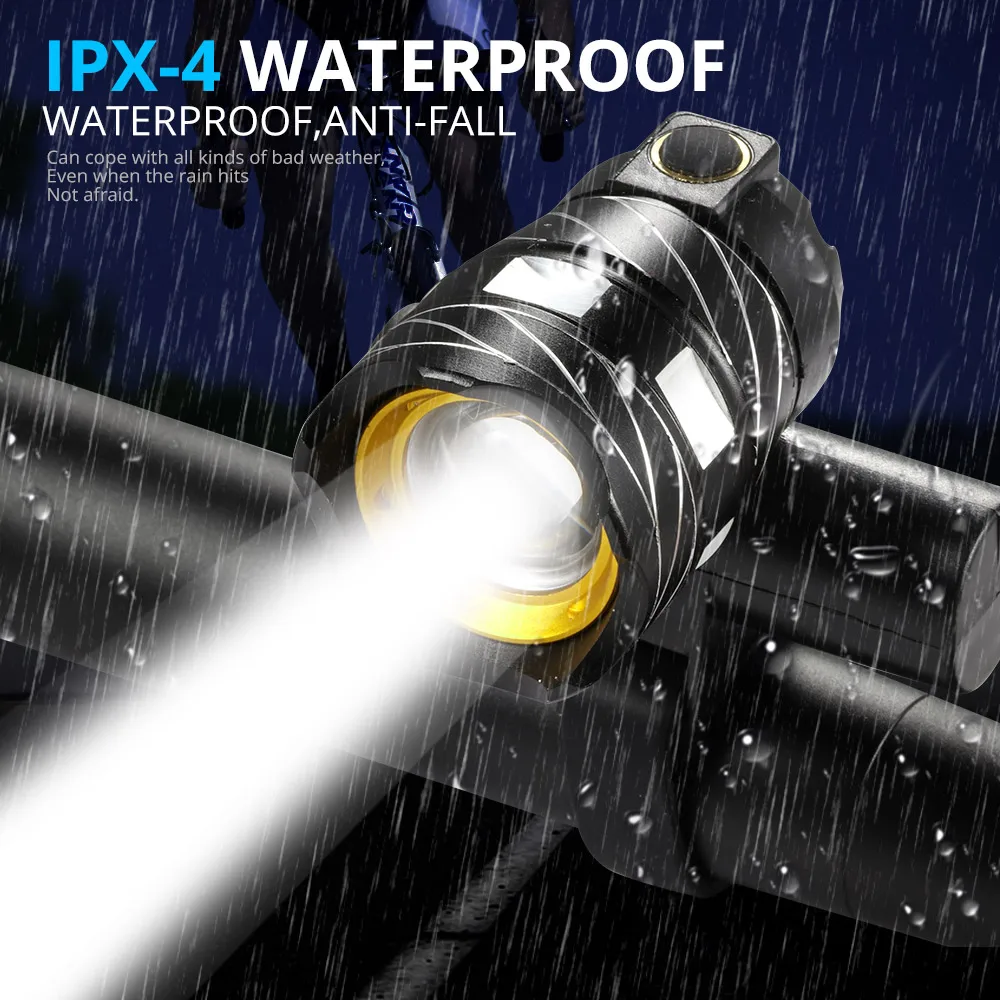 Flash Deal 16000LM T6 USB Rear Light Adjustable Bicycle Light 3000mAh Rechargeable Battery Zoom Front Bike Headlight Lamp with Taillight 5 Flash Deal 16000LM T6 USB Rear Light Adjustable Bicycle Light 3000mAh Rechargeable Battery Zoom Front Bike Headlight Lamp with Taillight 5