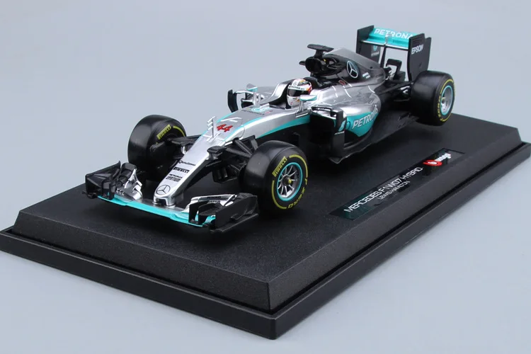 Новинка 1:18 Bburago литье под давлением Mercedes F1 W07 гибридная Металлическая Модель автомобиля игрушки вентиляторы Ограниченная серия автомобиля гамилтон Росберг