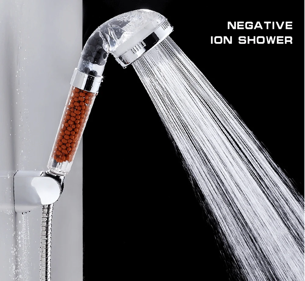 Water Saving Shower Head Anion SPA Filtration Handheld Nozzle