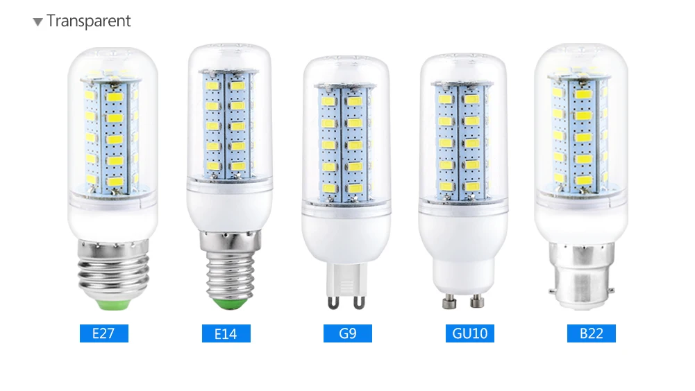 TSLEEN светодиодный светильник лампа свеча светильник Bombillas 110V 220V SMD 5730 лампа для украшения дома E27 GU10 G9 E14 B22 люстра-прожектор