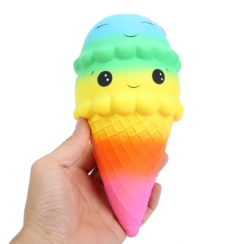 ПУ материал 23 см Разноцветные моделирование мороженое модель игрушки медленный отскок jooyoo