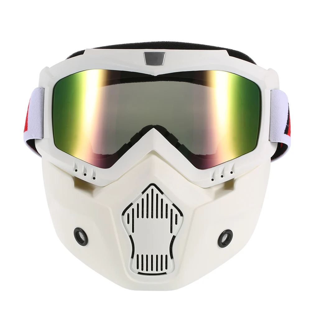 Buy Mortorcycle Mask Detachable Goggles and Mouth