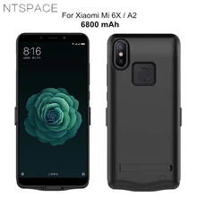 NTSPACE 6800 мА/ч внешний аккумулятор для Xiaomi Mi 6X чехол для питания Портативный чехол с зажимом для зарядки аккумулятора для Xiaomi Mi A2