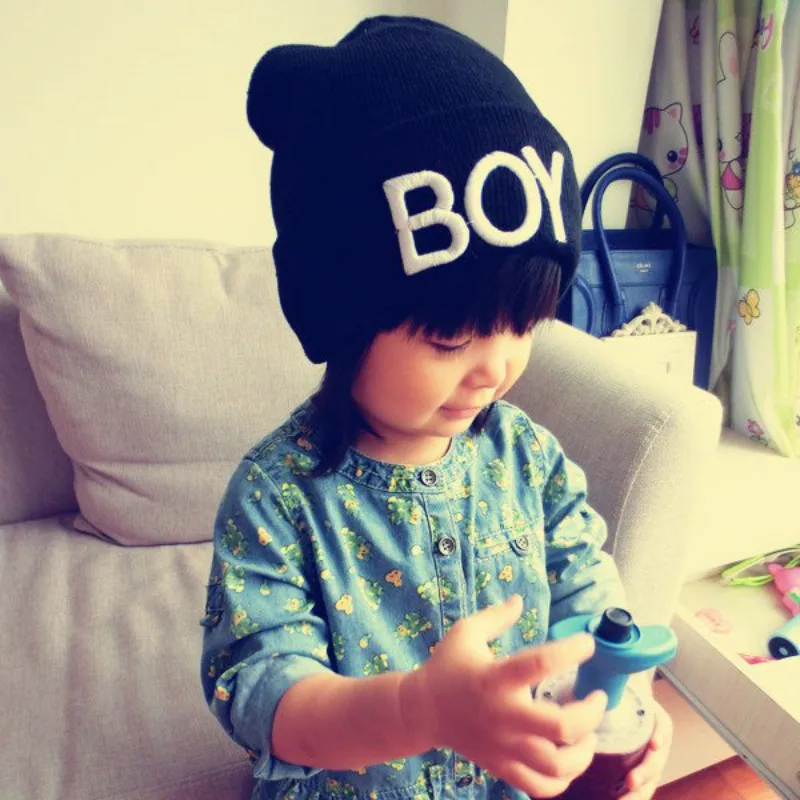 

Toddler Baby Girl Boy Winter Warm Woolen Skull Hats Cute BOY Beanie Caps Hats