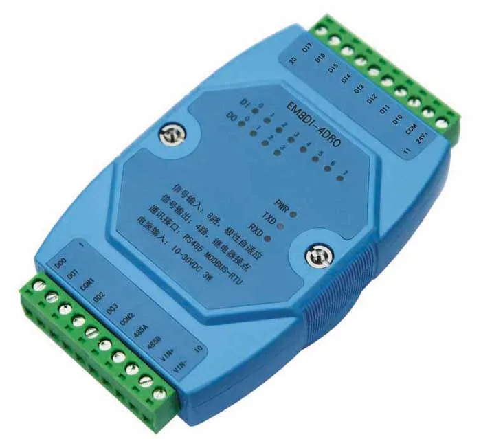 

8 way digital quantity switch quantity remote I/O input module acquisition relay isolation output module