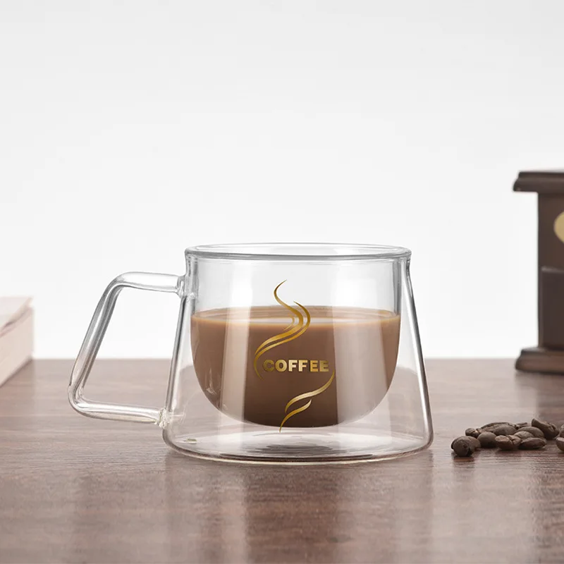 Sugan Life2019 новая кружка с двойными стенками офисные кружки термоизоляционная двойная кофейная кружка кофейная стеклянная чашка посуда для напитков молоко