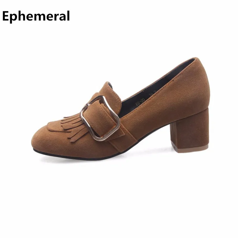 square toe slip on heels