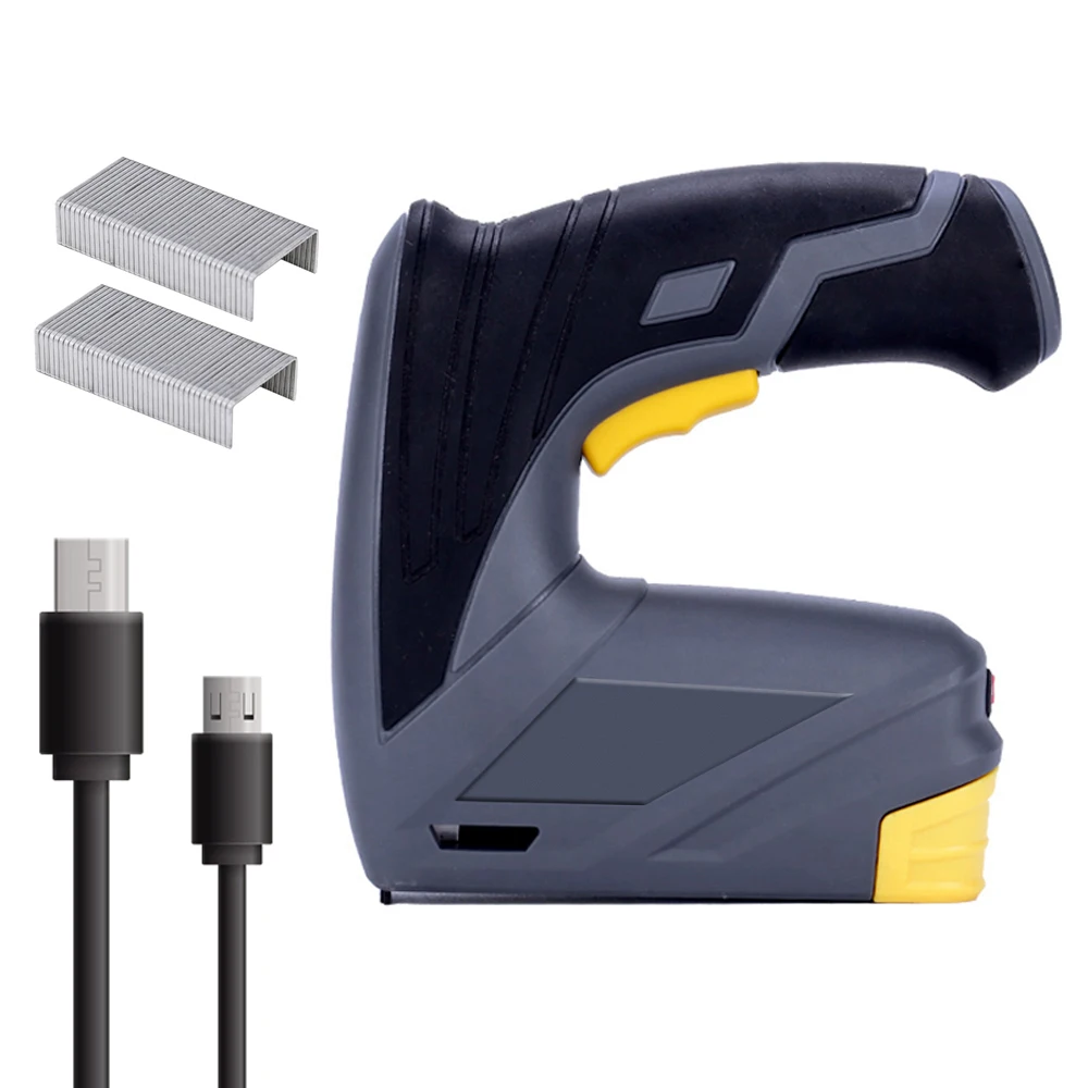 

Portable Home Nailer Staple Installation Woodworking DIY Supplies Nailing Machine Rechargeable Carpentry Tool