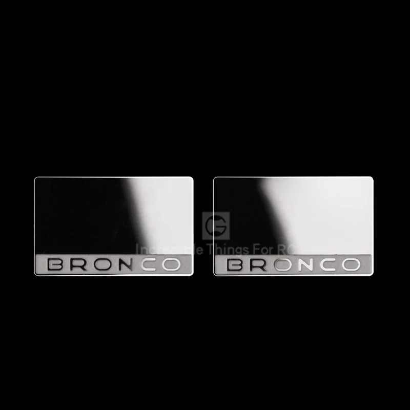 High Gloss Stainless Steel Rearview Mirror For 1/10 Rc Crawler Car Traxxas Traxxas Ford Bronco