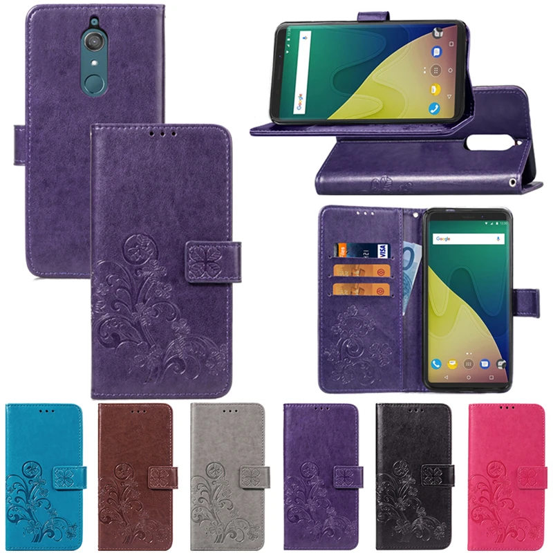 Чехол для Wiko View XL Мягкий Роскошный кожаный флип кошелек чехол Coque Funda