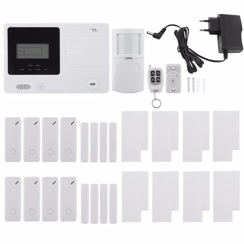 

LESHP Security Alarm kit Anti-Theft Motion Sensor Detector Remote Control Auto-Dial Wireless Home Alarm Security System Unit