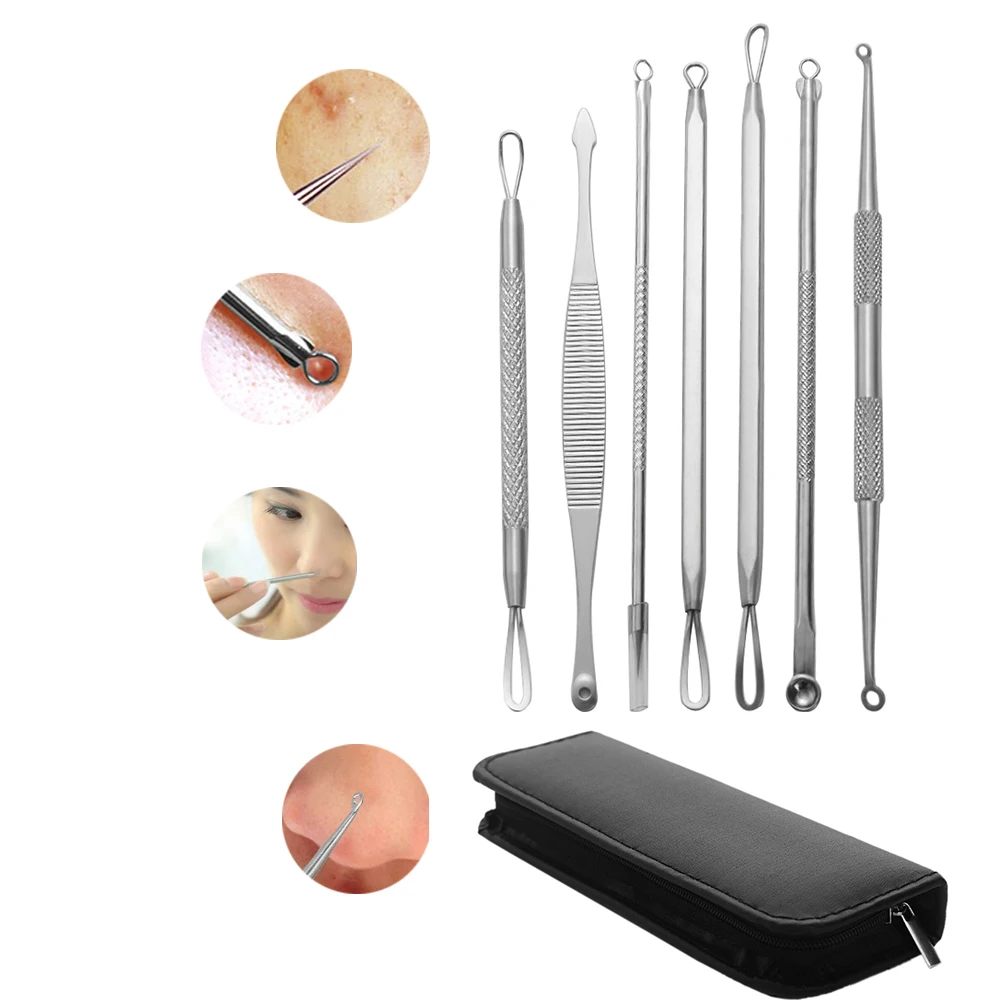 5/7Pc/Set Blackhead Remover Tool Kit Facial Pimple Removal Tools