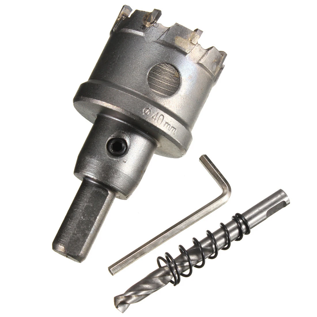 

Carbide Tip Metal Cutter Stainless Steel HSS Drill Bit Hole Saw Holesaw Size:40mm