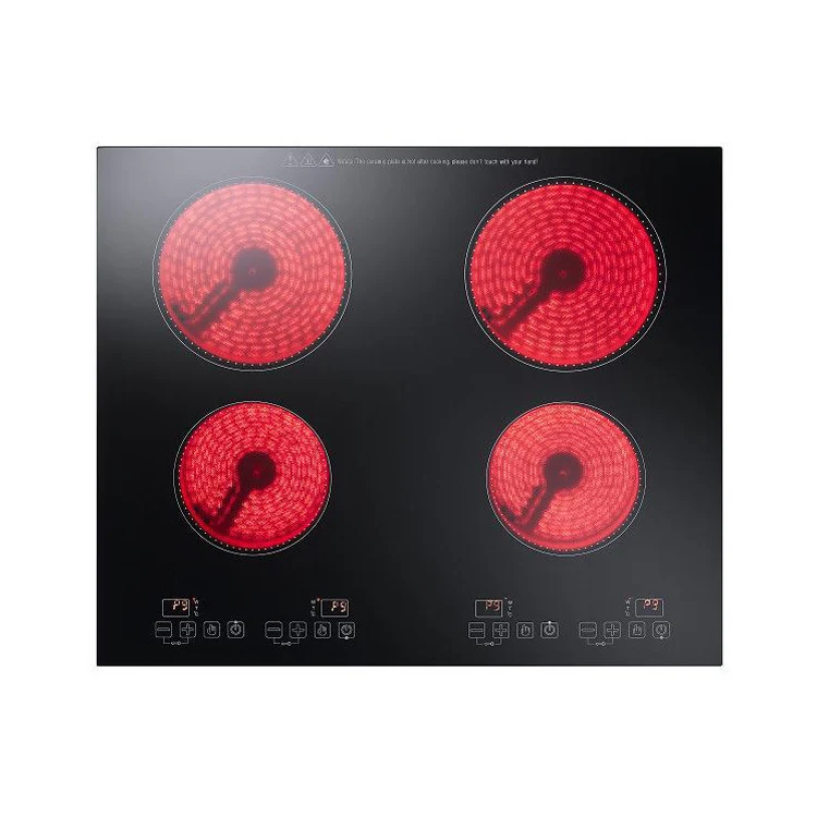 3 4 heads built in electric ceramic stove heat dissipation digital display embedded electric cooker fast
