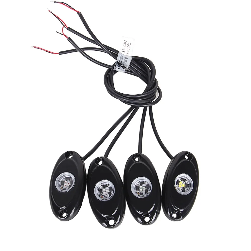 

ECAHAYAKU 4Pcs 2 Inch 9w High Power LED Rock Light Kit Underbody Glow Trail Rig Lamp For Jeep Truck zz0207 dropship off road ATV