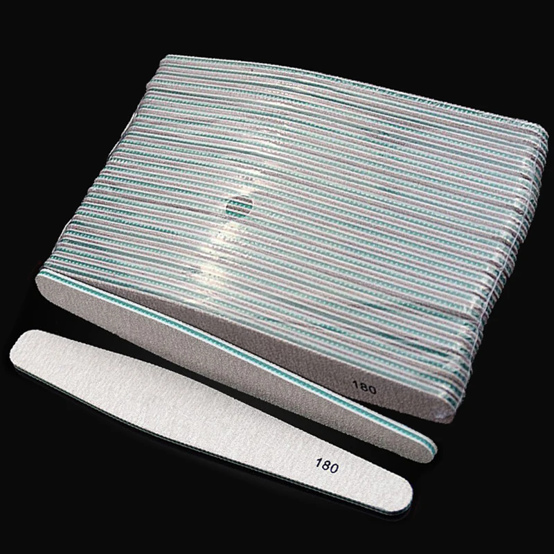 

25x High Quality Nail File Polishing Buffer Sanding Pedicure Manicure Tools Nail Art Polish Sandpaper 180/180 Nails Accessoires