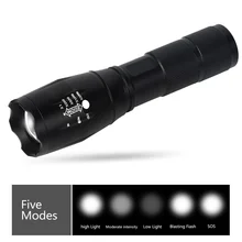 Uvistare XML T6 Ultra Bright LED Flashlight Powerful LED Tactical Flashlight Torch 5 Modes Zoomable light
