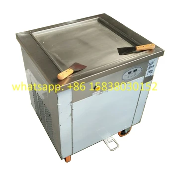 

Popular sale flat pan stainless steel ice cream roller frying machine