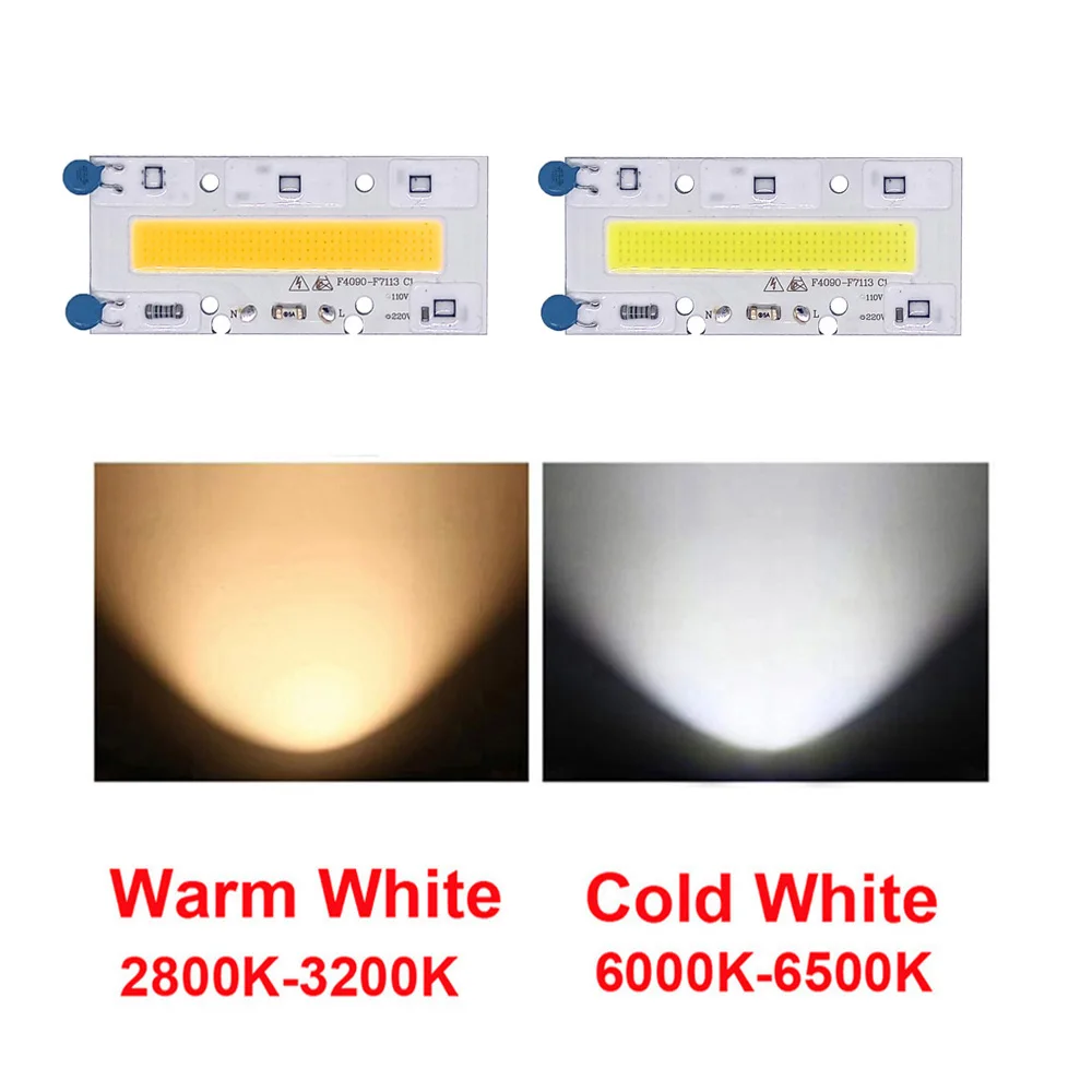 5 шт./лот LED COB чип лампа 30 Вт 50 70 100 120 150 220 В 110 IP65 Smart IC подходит для DIY прожектор