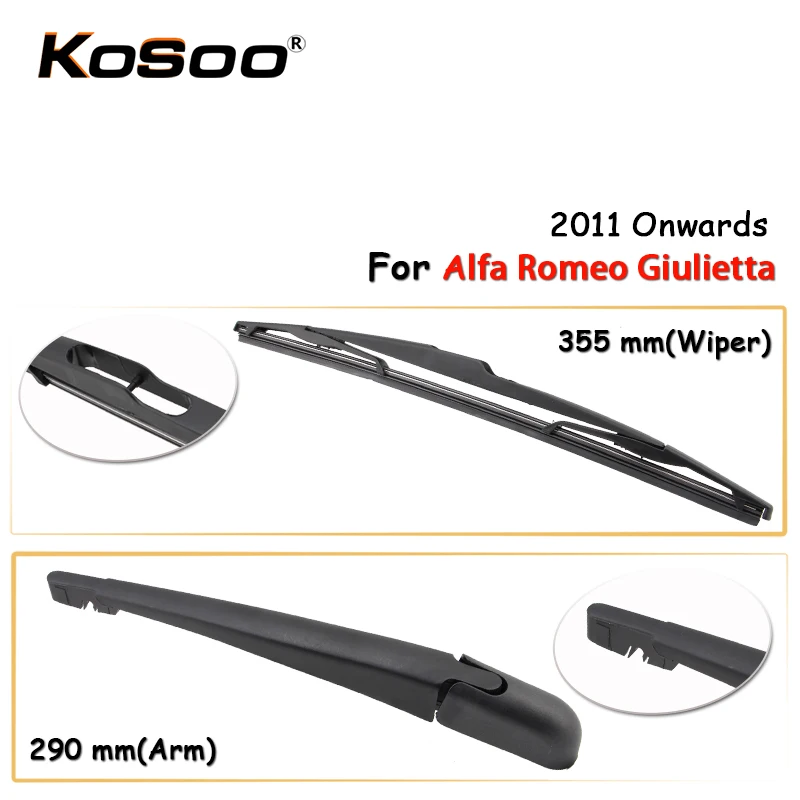 KOSOO Auto Rear Window Windshield Wiper Blades Arm Car Wiper Blade For