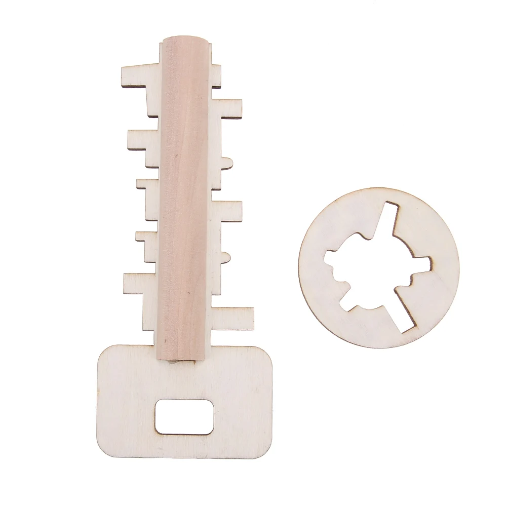 

Wooden toys Unlock Puzzle Toy Key Lock Toys Educational Children Pre-school Puzzles Game Toy For Adults Kids Gifts
