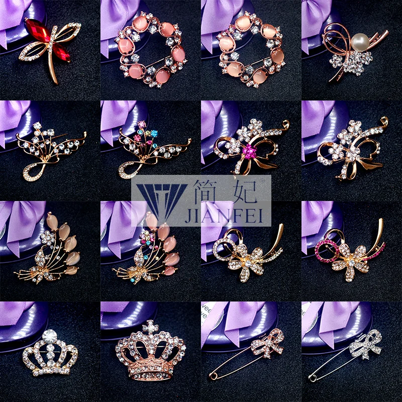 

Collection Artificial crystal Swan Shape Pattern Stylish Women Brooches 7