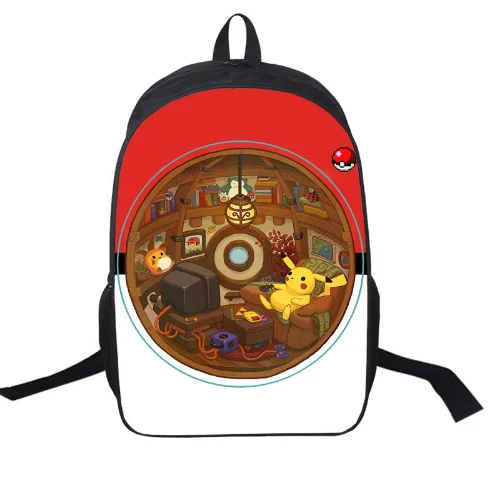 

16 Inch Anime Pokemon Daily Backpack Boys Girls School Bags Haunter Backpack For Teenagers Kids Backpacks Mochila