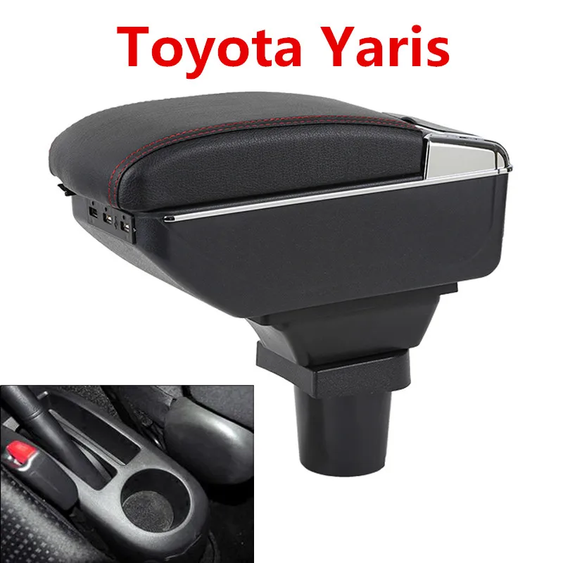 Подлокотник под руку для Отдыха вращающийся для Toyota Yaris Vitz хэтчбек 2006-2011 центральной консоли ящик для хранения 2007 2008 2009 2010