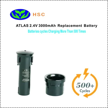 

3000mAh rechargeable battery pack ATL2.4 NiMh Battery 2.4V Replacement ATLAS P2.4 PS2.4 PSX2.4 Original Battery pack 2.4V