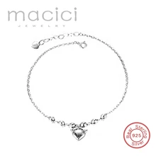 Women Legs Bracelets 925 Sterling Silver with Fox Charm Lovely Summer Women Foot Sexy Jewelry DL211