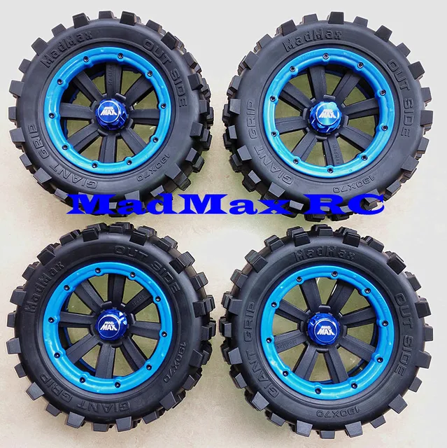 MadMax Big nail tires with rims & beadlock 4pcs/set for 1/5 TRAXXAS