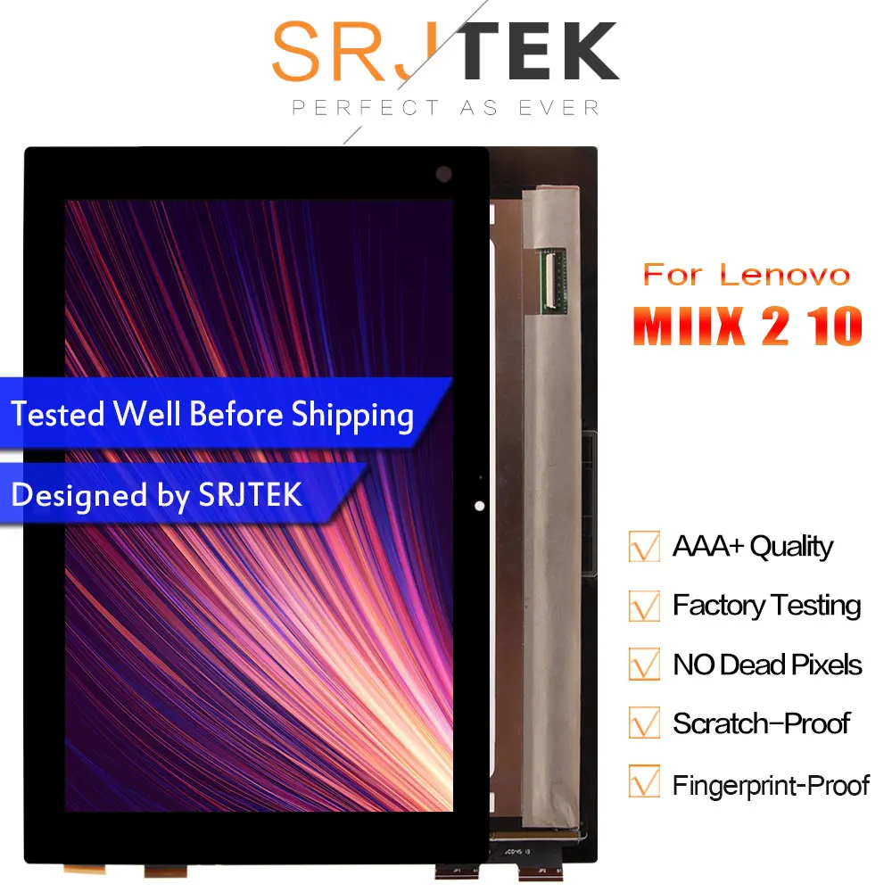 Srjtek 10 1 &quotдля Lenovo Miix2 Miix 2 10B101UAN01.7 сборка ЖК дисплей Матрица сенсорный экран