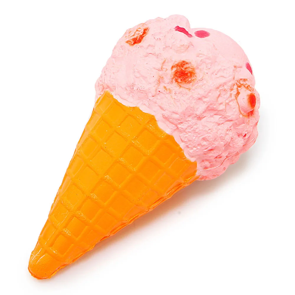 1PCS Jumbo Pink Ice Cream Cone Squishy 