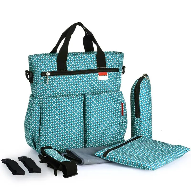 

Mummy Diaper Handbag Large Capacity Maternity Nappy Baby Travel Tote Shoulder Bag with Changing Pad Stroller Straps Shoulder Str