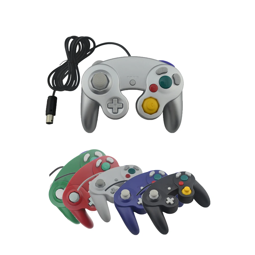 

50PCS a lot interface 1 button Wired Controller Joystick/joypad /Gamepads For Game-cube/G-C/ Game pad