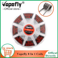 Электронная сигарета аксессуары Vapefly 8 в 1 катушки пара катушки "сделай сам", удобно брать с собой готовых предварительно оборудованная