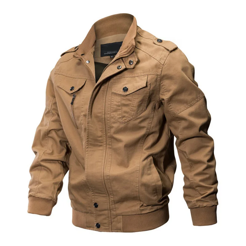 

Spring Autumn Bomber Jacket Mens Military Army Workout Windbreaker Tactical Mens Jackets Coats
