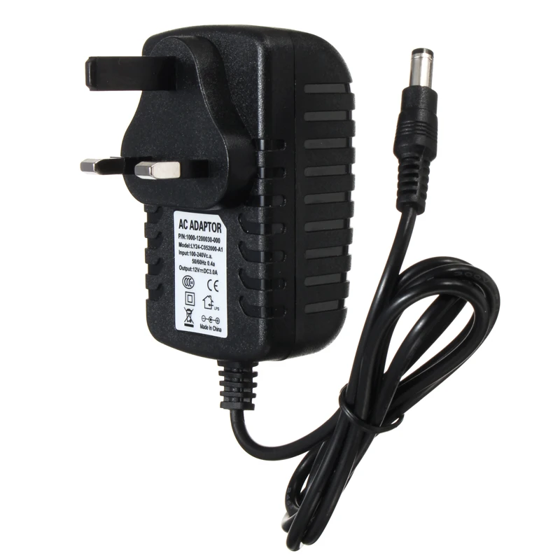 AC100-240V для DC12V 3A 36 Вт Европа США Великобритания Австралия штекер Питание адаптер для Светодиодные ленты света 5,5*2,1 мм