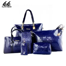 6 Unidades Lujo Mujeres de Los Bolsos de Diseño de Alta Calidad Femenina Del Hombro Marcas Famosas Bolsas Borla de la Manera de Asas Casual Cuero de LA PU