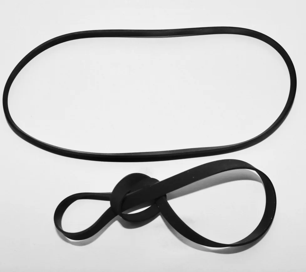 

2Pieces/Lot Fold length:180mm Width:5mm thickness:0.6mm Opener Phonograph Audio Drive Belt Transmission Flat Belt