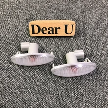 JEAZEA 2pcs Rear Mirror Side Fender Turn Signal font b Lamp b font Light Indicator For