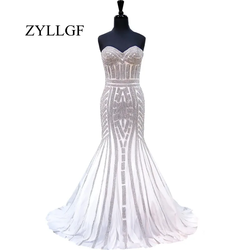 ZYLLGF Lange Sparkly Moeder Jurken 2018 Mermaid Sweetheart Heavy Kralen Floor Lengte Afrikaanse Wedding Party Dress RS27 ZYLLGF Lange Sparkly Moeder Jurken 2018 Mermaid Sweetheart Heavy Kralen Floor Lengte Afrikaanse Wedding Party Dress RS27