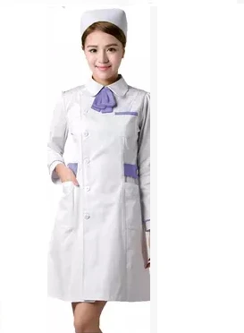 Модные Пластиковые больницы зубные hosipital клиника с коротким рукавом красота услуги против морщин одежда для медсестер медсестра форма - Цвет: long sleeve