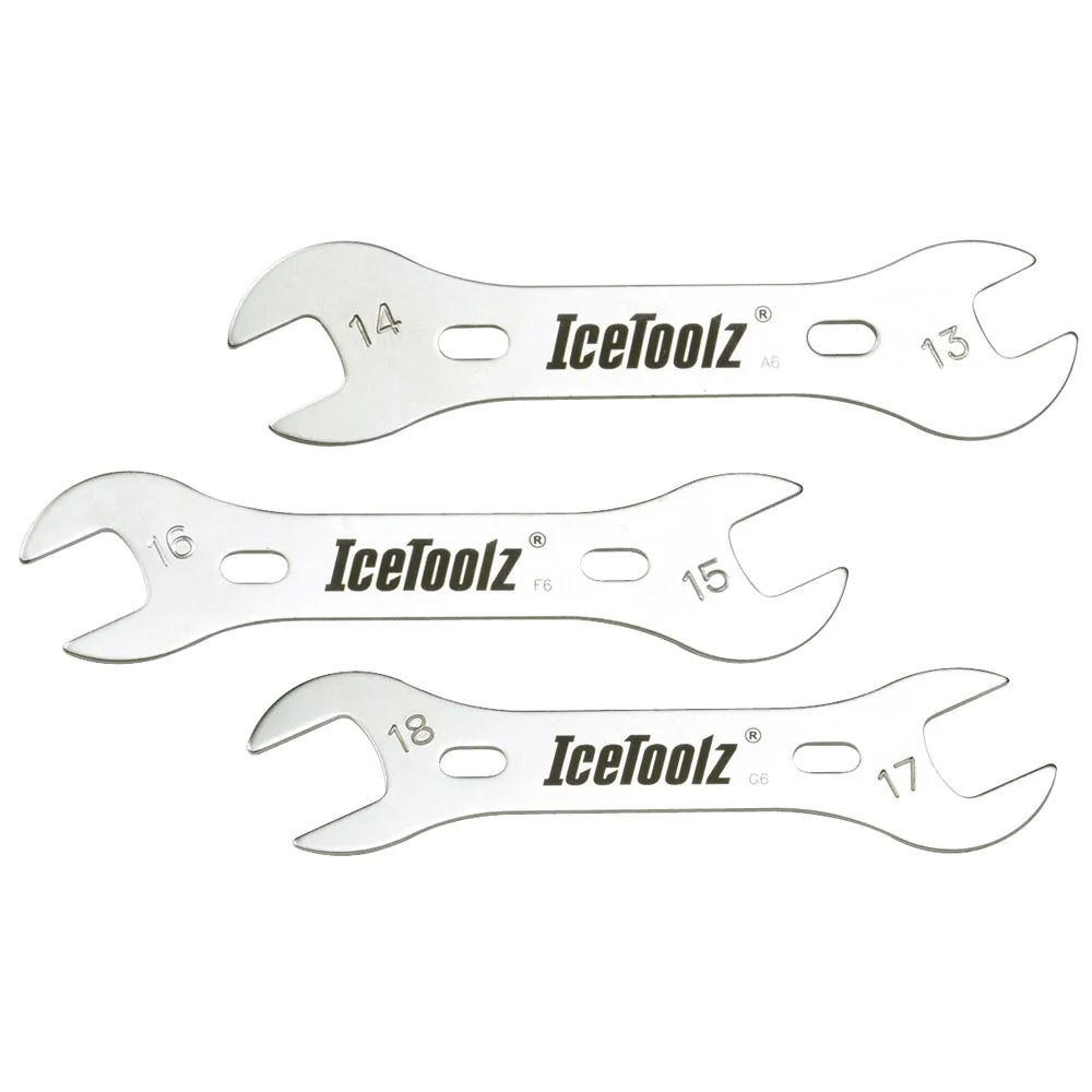 IceToolz 37X3 Cr-Mo сталь 37A1-37B1-37C1 конусные гаечные ключи ступицы набор конусных гаечных ключей 13-14-15-16-17-18mm набор инструментов для ремонта велосипедов