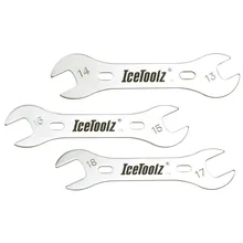 IceToolz 37X3 Cr-Mo сталь 37A1-37B1-37C1 конусные гаечные ключи ступицы набор конусных гаечных ключей 13-14-15-16-17-18mm набор инструментов для ремонта велосипедов