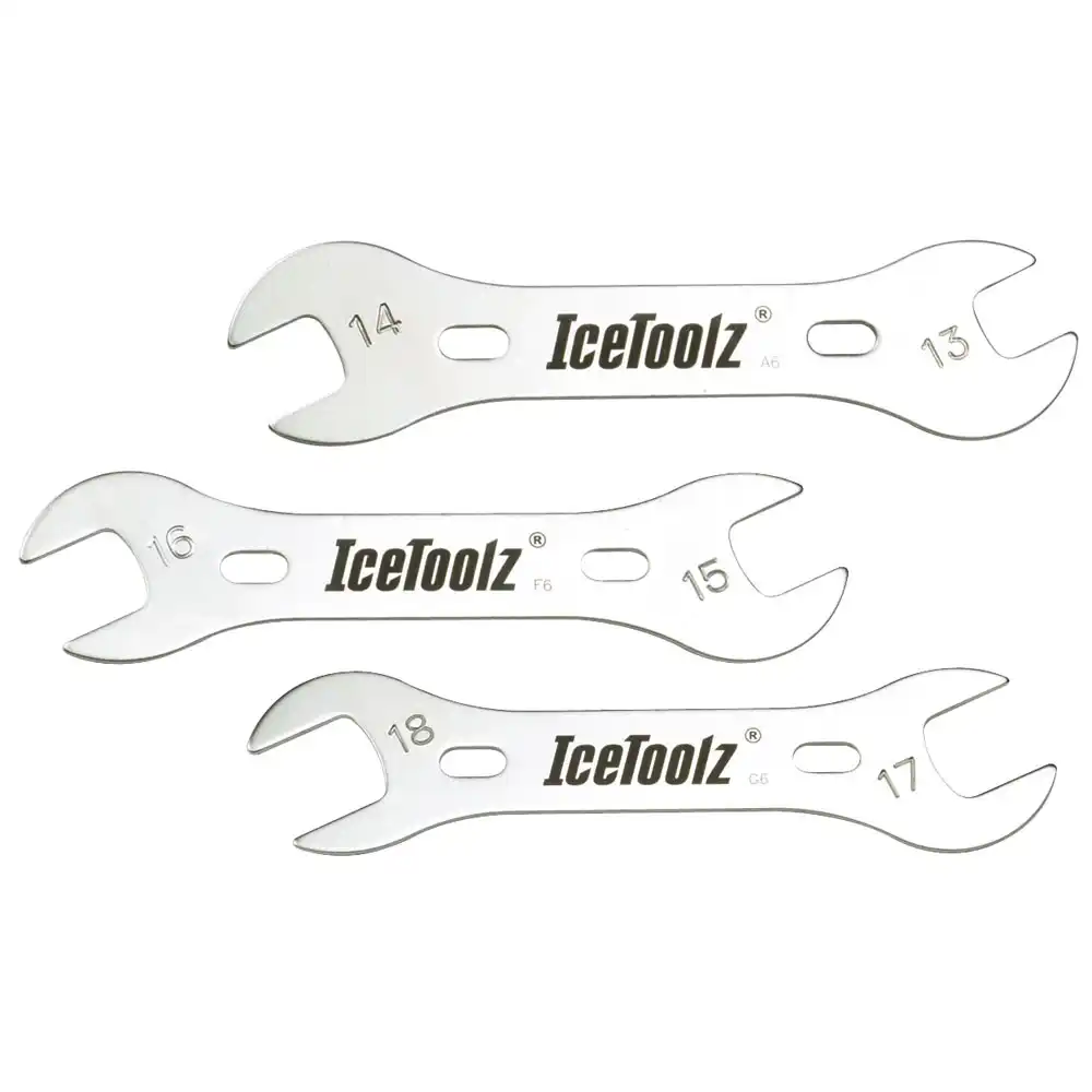 Bicycle Cone Wrench Repair Tools Set 10 in 1 SILVER U /_ES