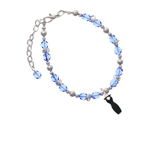 Little Black Dress Light Blue Beaded Bracelet
