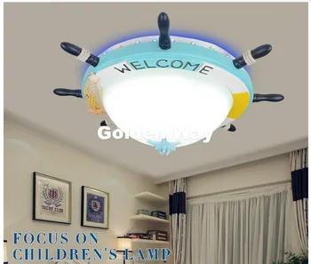 

D65cm Modern Blue Cartoon Remote Controller LED Ceiling Lights 110V 220V Children Bedroom Lovely LED Ceiling Lamps Free Shipping