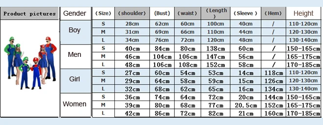 Костюм Супер Марио для мальчиков и взрослых; костюмы для косплея на Хэллоуин; Fantasia Disfraces; униформа для игр