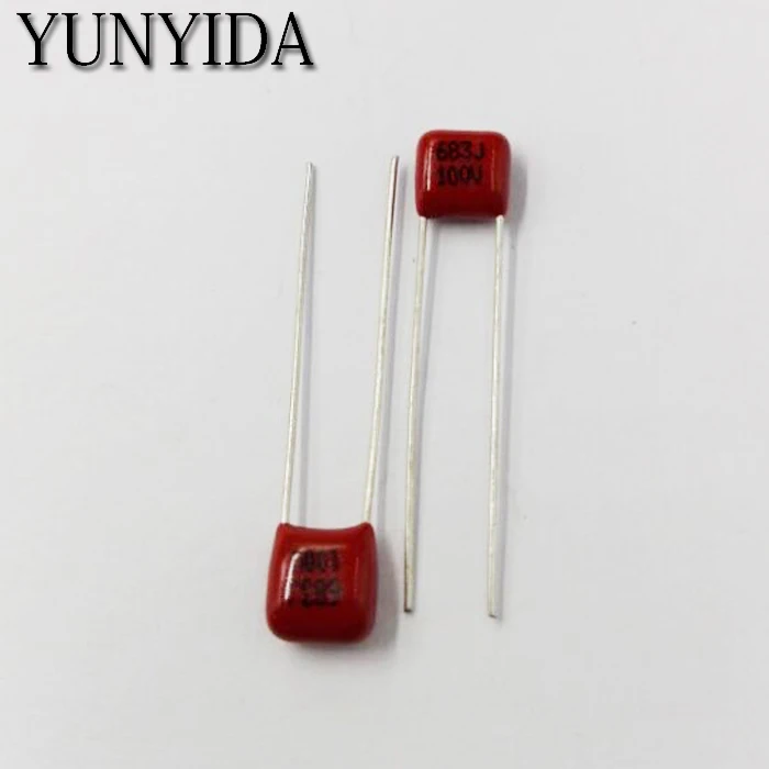 

Free Shipping 10pcs, CBB 683J 100V 0.068UF 68NF P5mm Metallized Film Capacitor